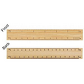 6" Civil Engineering Wooden 4 Bevel Ruler